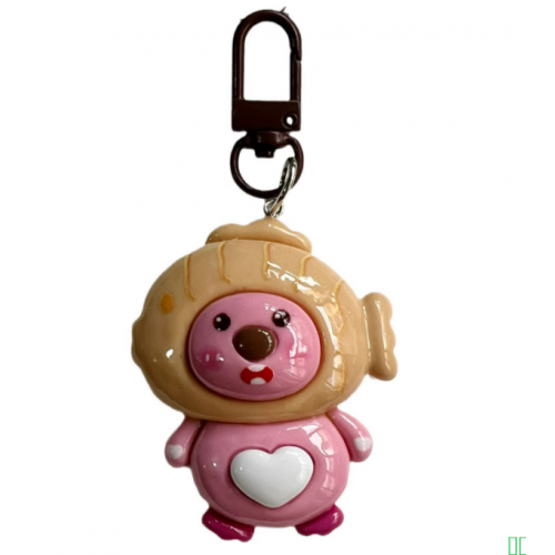 大号海鲤立体变装钥匙扣甜美少女闺蜜情侣礼物书包挂件配饰挂饰