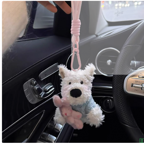 西地潦草小狗毛绒公仔背包挂件钥匙扣可爱卡通玩偶挂饰礼物