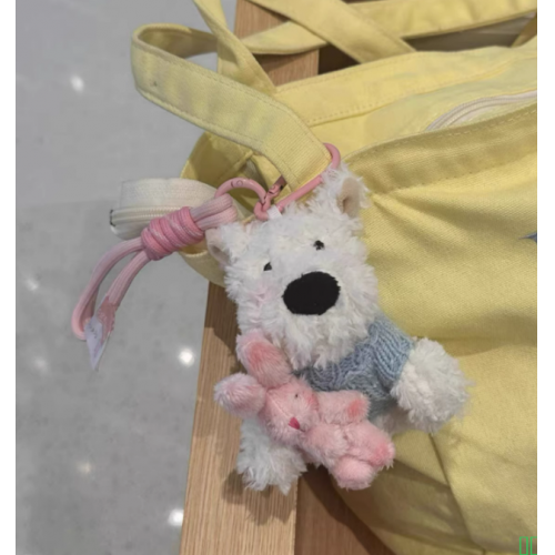 西地潦草小狗毛绒公仔背包挂件钥匙扣可爱卡通玩偶挂饰礼物