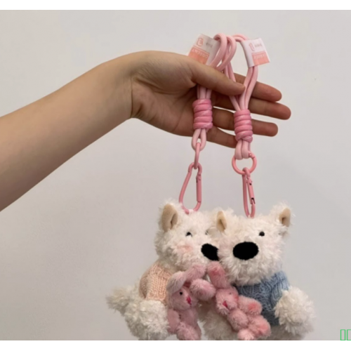 西地潦草小狗毛绒公仔背包挂件钥匙扣可爱卡通玩偶挂饰礼物