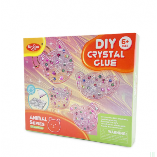 儿童diy水晶滴胶套装材料包硅胶模具钥匙扣挂件工具 书包吊坠玩具