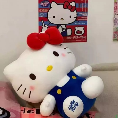 hellokitty公仔KT猫玩偶睡觉抱枕大号毛绒娃娃凯蒂猫玩具生日礼物