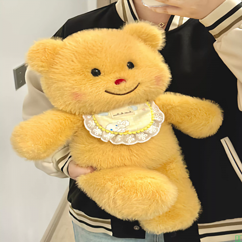 可爱黄油小熊玩偶睡觉抱枕床上安抚娃娃公仔毛绒玩具生日礼物女生