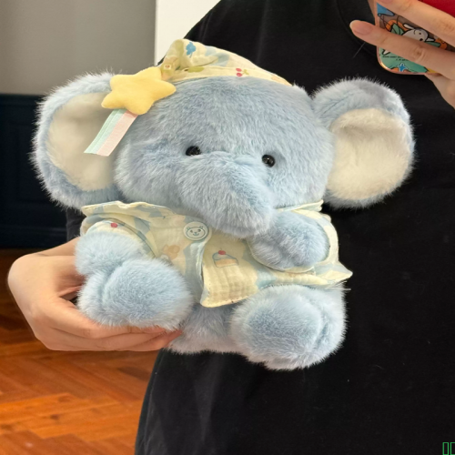 正版软萌小象玩偶睡觉抱安抚娃娃毛绒玩具大象公仔女生圣诞节礼物