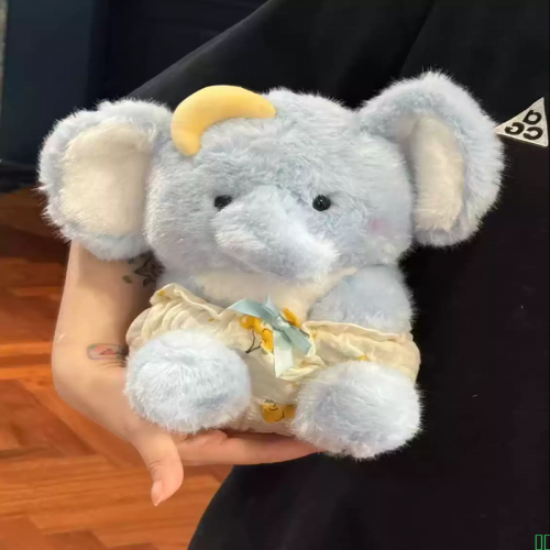 正版软萌小象玩偶睡觉抱安抚娃娃毛绒玩具大象公仔女生圣诞节礼物