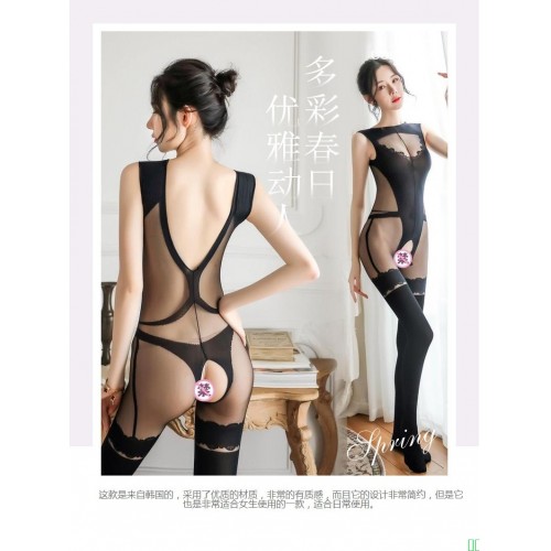 情趣内衣性感丝袜连体蕾丝制服诱惑提花情侣调情工具睡衣