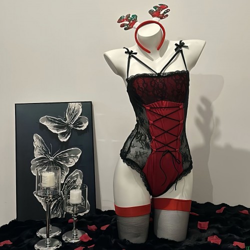 情趣内衣女性感连体诱惑睡衣激情开裆免脱制服套装床上挑逗