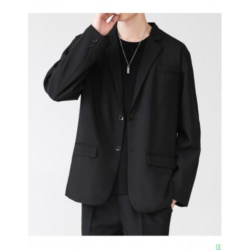 沐丘男装∣雅痞帅气宽松学院风休闲西装外套男dk制服韩版潮流西服