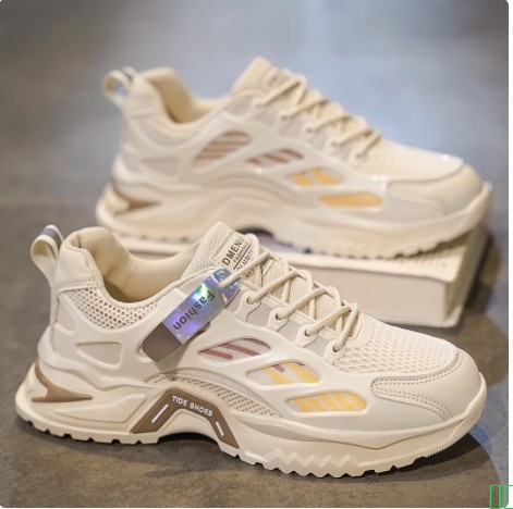 欧洲站男鞋冬季休闲厚底年轻人皮鞋运动鞋高级感潮牌真皮小白板鞋