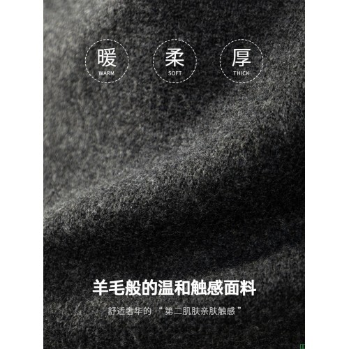 秋冬保暖BI备！美式亨利领宽松慵懒纯色毛衣男士厚款针织衫高级