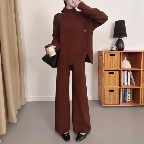 秋冬针织套装保暖