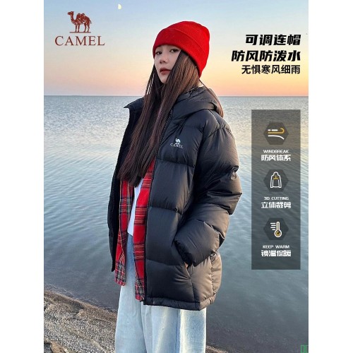 骆驼抱抱户外羽绒服冬季新款女款男款短款拒水保暖外套121面包服