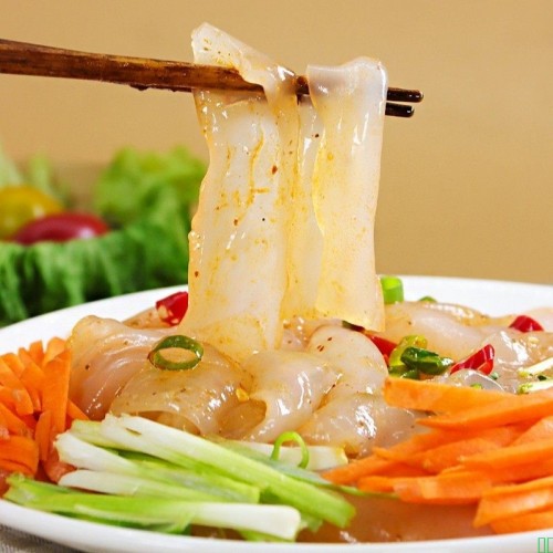 东北大拉皮正宗凉拌菜即食水晶凉皮0脂肪手工拉皮特产凉拌凉菜