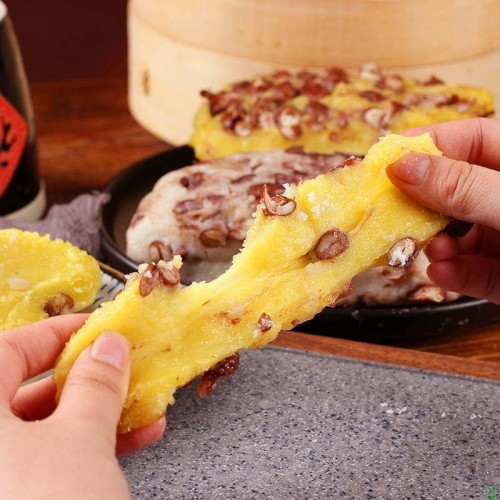 东北特产手工制作大黄米切糕白江米糯米年糕无加糖黏糕粘豆包邮