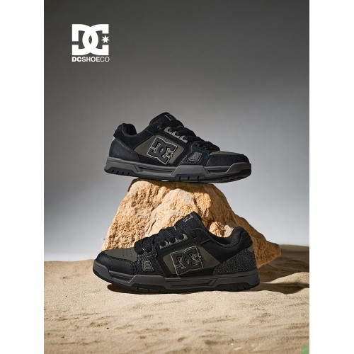 DCSHOES_ASTRA26春季新款黑武士爆裂纹男鞋黑色板鞋休闲鞋男