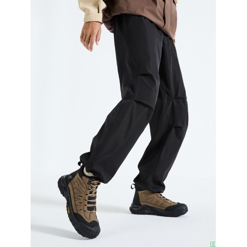 骆驼男鞋冬季新款高帮棉鞋防滑防水保暖登山鞋厚底增高耐磨运动鞋