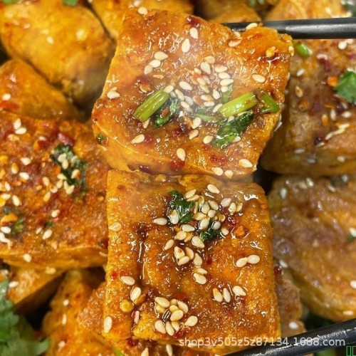 湘村喜润虎皮爆汁豆干90g【短保40天】湖南零食香辣办公室小吃