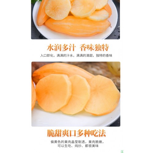 云南天山黄心雪莲果新鲜水果脆甜多汁低糖黄心脆甜现挖大果可代发