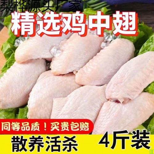 新鲜冷冻鸡翅中鸡翅根大号鸡翅膀烤翅可乐鸡翅生鲜食材商用批发
