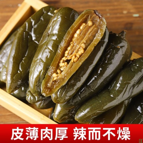 油焖港椒即食咸菜油泡辣椒腌辣椒开胃泡菜佐餐下饭菜酱菜酱油辣椒