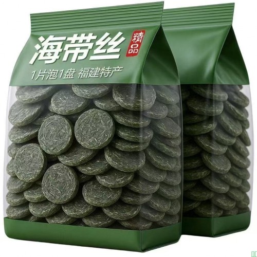 压缩海带丝2026新年货】霞浦特产圆饼干货凉拌批发商用独立小包装