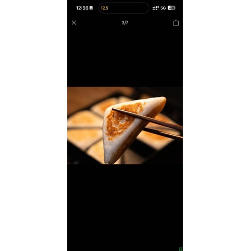 大三角粑重庆名小吃发糕泡粑现做现发传统手工煎烤米馍儿时味道