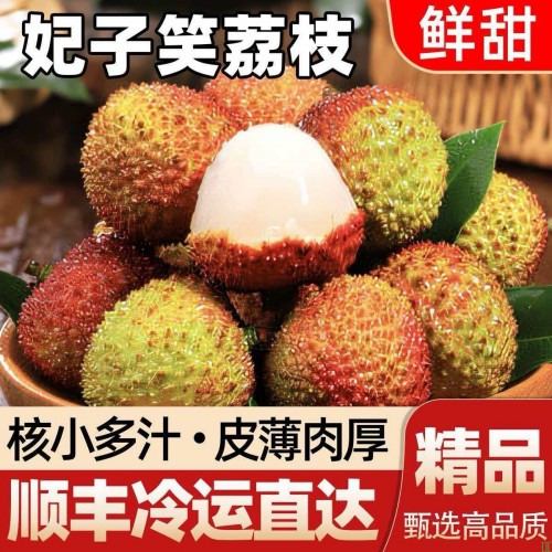 妃子笑荔枝海南新鲜当季水果净重2.8斤/4.5斤整箱【7天内发货】
