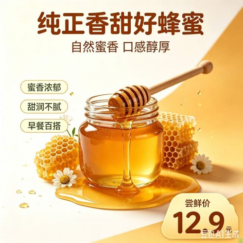 山林野花酿造土蜂蜜，自然封盖成熟，不掺糖不兑水，冲水、抹面包日常滋补