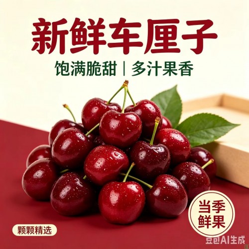 新鲜车厘子当季大果现摘现发脆甜多汁精品礼盒装包邮